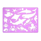 Трафарет Koh-I-Noor для детского творчества 9820/03, «Океан», шаблон для рисования, для школы