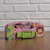 Органайзер для канцелярных предметов «Школа удобств», вечный календарь, цветной, розовый