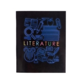 Тетрадь предметная, школьная тетрадь для уроков «СуперНеон», 48 листов в линейку «Литература», обложка мелованный картон, блок офсет