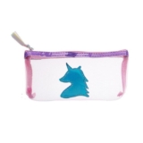 Пенал-косметичка школьный Единорог, цвет розовый
