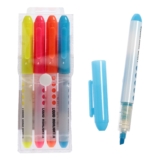 Набор маркеров-текстовыделителей, 4 цвета, 4 мм, с жидкими чернилами, для школы и офиса, для учебы и рисования