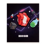 Тетрадь предметная, школьная тетрадь для уроков «Пиксели» 36 листов в клектку «Химия», блок офсет