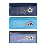 Пенал-косметичка школьный 2 отделения Спорт, 1 штука