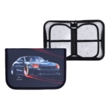 Пенал школьный твердый вкладка внутри, 140 х 210 мм, тканевый, Calligrata Block «Тачка»