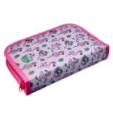 Пенал школьный 1 секция твердый с откидным карманом и косметичкой / 140 х 210 мм