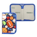 Пенал школьный, твёрдый, на молнии