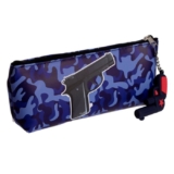 Пенал-косметичка школьный «Миллитари», с подвеской, 1 штука