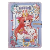 Блокнот для записей А6/132л Calligrata, цветной блок Аниме, Ассорти/ для школы, офиса и творчества