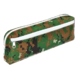 Пенал-косметичка школьный Calligrata Миллитари, 2 отделения, хаки
