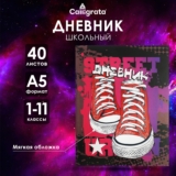 Дневник школьный, универсальный для 1-11 классов, «Кеды», мягкая обложка, 40 листов