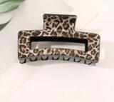 Заколка для волос с леопардовым принтом