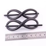 FSGZ черные плетеные заколки для волос