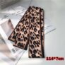 Женский шелковый шарф с леопардовым принтом