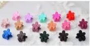 Детские заколки-крабы с цветами 6 шт.