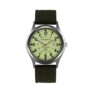 Мужские спортивные часы T-GOER кварцевые зелёные со светящимися стрелками