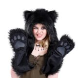 Шапка, шарф, перчатки Black Bear, искусственный мех