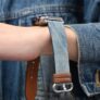 INS Дизайнерский джинсовый ремешок Tie Dye для Apple Watch