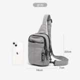 Fouvor 2025 Новая модная спортивная женская нагрудная сумка, маленькая уличная сумка через плечо для бега, повседневная парусиновая водонепроницаемая поясная сумка 3043-11