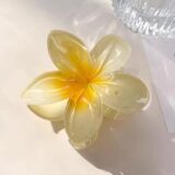 Большой цветок акриловый зажим для волос