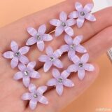 Заколки для волос с цветами 10 шт.