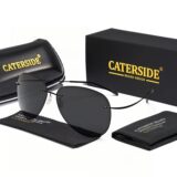 Caterside Авиаторы Поляризованные Солнцезащитные Очки Мужские из Титана