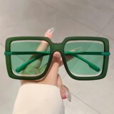 Большие квадратные солнцезащитные очки из пластика