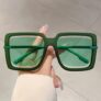 Большие квадратные солнцезащитные очки из пластика