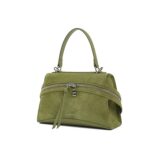 LA FESTIN, оригинальная брендовая женская сумка, зеленая сумка через плечо, замшевая сумка, сумка, кожаная сумка