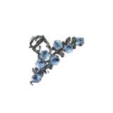 Заколка-краб для волос серая