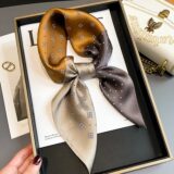 Женский шелковый шарф из полиэстера Hjiab Foulard