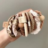 Резинки для волос из смесовой ткани, 10 шт.