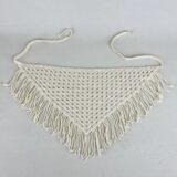 Модный ажурный треугольный платок в этническом стиле, тюрбан для волос, шарф, многофункциональный богемный фартук с кисточками на талии