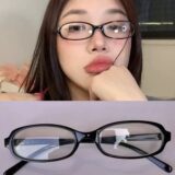 Женские винтажные квадратные очки Y2K красные/зеленые