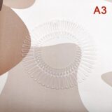 HELTFARM Черный пластиковый эластичный гребень для волос