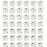 Черные пластиковые заколки-крабы для волос