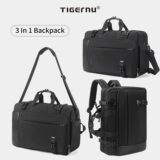 Tigernu дорожный рюкзак мужские сумки рюкзак для ноутбука 17 дюймов сумка через плечо дорожная сумка 3 в 1 сумки для мужчин школьные ранцы рюкзак
