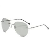Мужские солнцезащитные очки Ray-Ban Aviator  титановые фотохромные