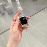 Блестящий силиконовый ремешок для Apple Watch