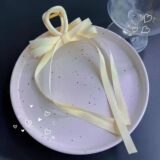 Заколки-крабы MOONBIFFY черные с бантом