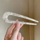 Пластиковая винтажная заколка для волос