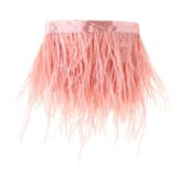 Страусиные перья для декора 1 метр