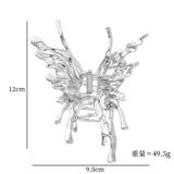 Заколка-краб FSUNION серебристого цвета