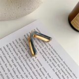 Золотые металлические заколки-крабы