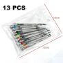 Стальная отвертка 0,8-2,0 мм для ремонта часов, портативные инструменты для часов, удаление ремешка с мини-шпильками, инструменты для часовщика, 13 шт./пакет