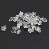 Силиконовые носоупоры для очков, мягкие нескользящие накладки на нос, Уход за глазами, аксессуары для очков, 25 пар/комплект