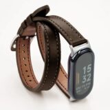 Кожаный ремешок для Mi Band 8 CAOWTAN