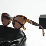 Женские солнцезащитные очки «кошачий глаз» пластиковые