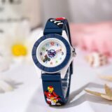 MOONBIFFY Детские кварцевые часы с мультяшным автомобилем