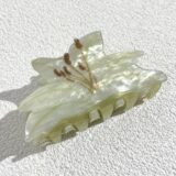 Акриловые заколки-крабы с цветочным принтом