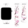 Силиконовый ремешок для Apple Watch Series 9 8 7 6 5 4 SE с цветочным принтом